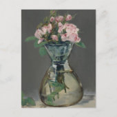 Mos Rozen in een Vaas van Edouard Manet Feestdagenkaart (Voorkant)