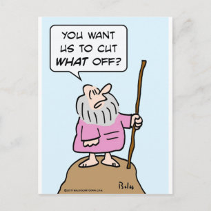mos snijdt de besnijdenis van god briefkaart