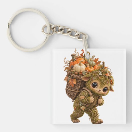Mos Sprite Pompoen Sleutelhanger (Voorkant)