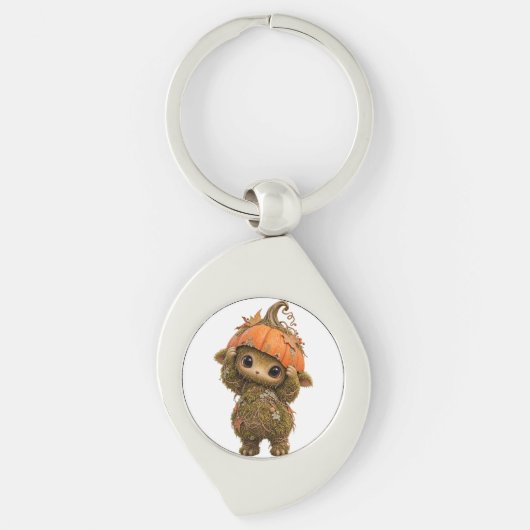 Mos Sprite Pompoen Sleutelhanger (Voorkant)