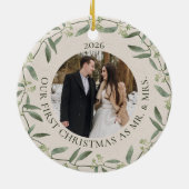 Mos & Varens | Eerste Kerstmis als meneer & mevrou Keramisch Ornament (Achterkant)