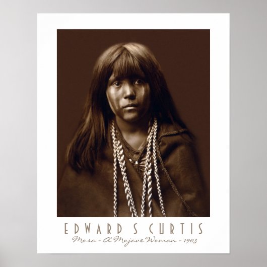 Mosa - A Native American Mojave Woman - 1903 Poster (Voorkant)