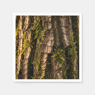 Mosachtige Boomstam Bos Textuur Servet