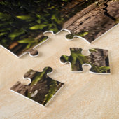 Mosachtige Boomstam Bosstructuur Legpuzzel (Zijkant)