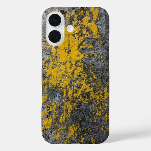 Mosachtige Steenstructuur met Gele Accenten Case-Mate iPhone Case (Achterkant)