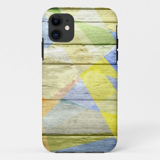 Mosaic Abstract pastel hout Case-Mate iPhone Case (Achterkant)