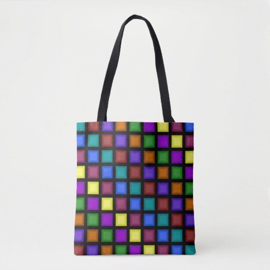Mosaic Allover-Canvas tas (Voorkant)