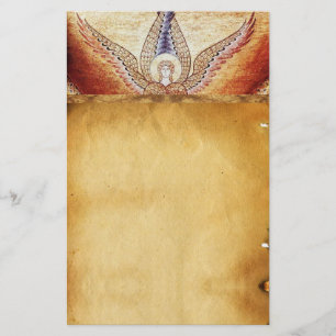 MOSAIC ANGEL Brown Parchment Briefpapier