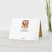 MOSAIC ANGEL, bruin perkament Feestdagen Kaart (Achterkant)