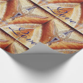 MOSAIC ANGEL CHRISTMAS JOY PEACE LOVE CADEAUPAPIER (Hoek)