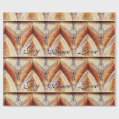 MOSAIC ANGEL CHRISTMAS JOY PEACE LOVE CADEAUPAPIER (Vlak)