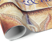 MOSAIC ANGEL CHRISTMAS JOY PEACE LOVE CADEAUPAPIER (Rol Hoek)