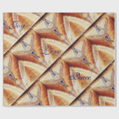 MOSAIC ANGEL CHRISTMAS JOY PEACE LOVE CADEAUPAPIER (Vlak)