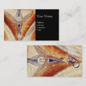 MOSAIC ANGEL MONOGRAM Black Visitekaartje (Voorkant / Achterkant)