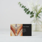 MOSAIC ANGEL MONOGRAM Black Visitekaartje (Staand voorkant)