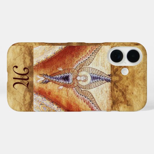 MOSAIC ANGEL MONOGRAM Case-Mate iPhone CASE (Achterkant (horizontaal))