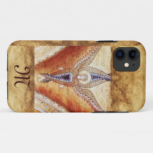 MOSAIC ANGEL MONOGRAM Case-Mate iPhone CASE (Achterkant (horizontaal))