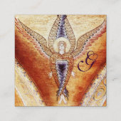 MOSAIC ANGEL MONOGRAM VIERKANTE VISITEKAARTJE (Achterkant)