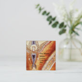 MOSAIC ANGEL MONOGRAM VIERKANTE VISITEKAARTJE (Staand voorkant)