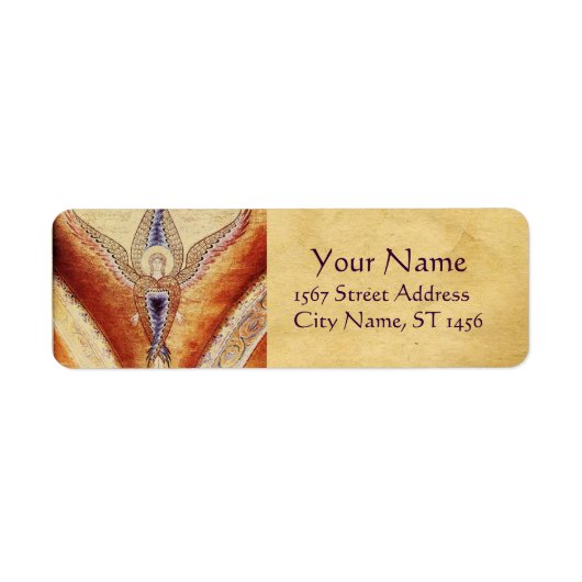 MOSAIC ANGEL Parchment Etiket (Voorkant)