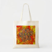 Mosaic Art Dog Paw Print Tote Bag (Voorkant)