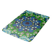 Mosaic Blue Green Hippie Boho Mandala Badmat (Gekanteld)