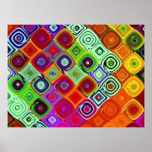 Mosaic Brago-Mitchell Fine Fractal Art Poster (Voorkant)