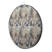 Mosaic buddha standbeeld dartbord (Voorkant Rechts)
