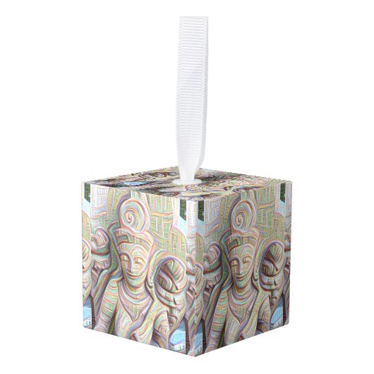 Mosaic buddha standbeeld decoratie (Voorkant hoekig)
