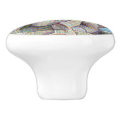 Mosaic buddha standbeeld Thunder_Cove Keramische Knop (Zijkant)