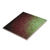 Mosaic Burgandy Green Tegel Tegeltje (Zijkant)