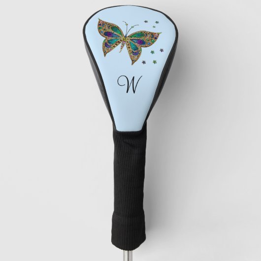 Mosaic Butterfly Blue Golfheadcover (Voorkant)