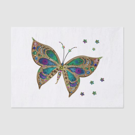 Mosaic Butterfly Tissuepapier (Voorkant)
