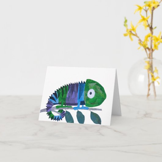 Mosaic Chameleon Card Kaart (Gele Bloem)