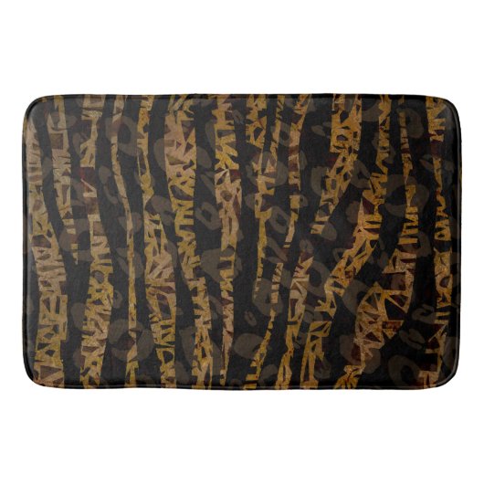 Mosaic Chic Elegant Safari Glam Oerwoud Badmat (Voorkant)