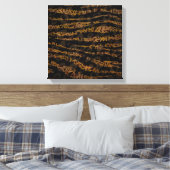 Mosaic Chic Elegant Safari Glam Oerwoud Canvas Afdruk (Insitu (Slaapkamer))