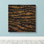 Mosaic Chic Elegant Safari Glam Oerwoud Canvas Afdruk (Insitu (Houten vloer))