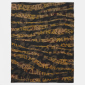 Mosaic Chic Elegant Safari Glam Oerwoud Fleece Deken (Voorkant)