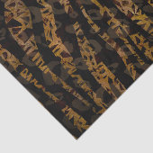 Mosaic Chic Elegant Safari Glam Oerwoud Party Prin Tissuepapier (Detail)