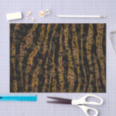 Mosaic Chic Elegant Safari Glam Oerwoud Party Prin Tissuepapier (Craft)