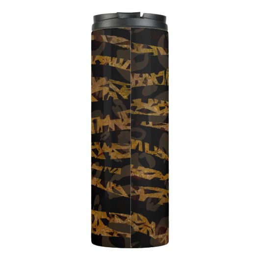 Mosaic Chic Elegant Safari Glam Oerwoud Party Thermosbeker (Achterkant)