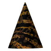 Mosaic Chic Elegant Safari Glam Oerwoud Print Feesthoedjes (Voorkant)