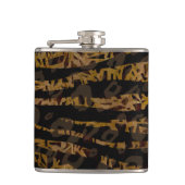 Mosaic Chic Elegant Safari Glam Oerwoud Print Heupfles (Voorkant)