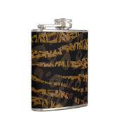 Mosaic Chic Elegant Safari Glam Oerwoud Print Heupfles (Rechts)