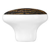 Mosaic Chic Elegant Safari Glam Oerwoud Print Keramische Knop (Zijkant)