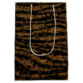 Mosaic Chic Elegant Safari Glam Oerwoud Print Medium Cadeauzakje (Achterkant)