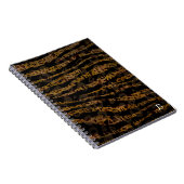 Mosaic Chic Elegant Safari Glam Oerwoud Print Notitieboek (Rechterzijde)