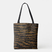 Mosaic Chic Elegant Safari Glam Oerwoud Print Tote Bag (Achterkant)