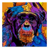 Mosaic Chimp Perfect Poster (Voorkant)