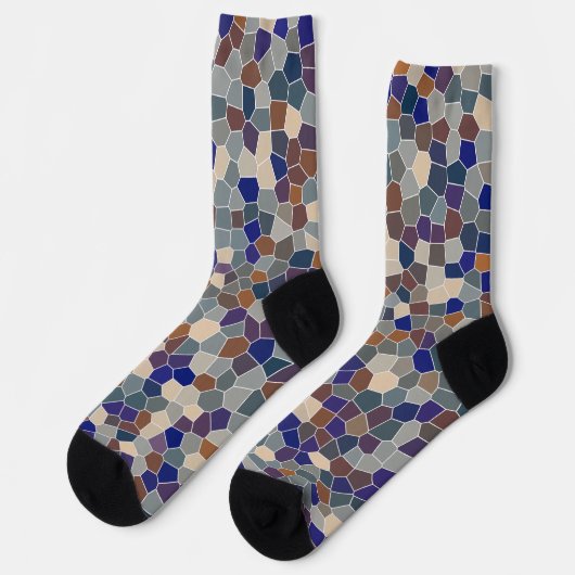 Mosaic Cool Trendy Modern Pattern Sokken (Links)
